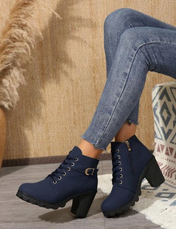 
						Botine SHEIN, bleumarin