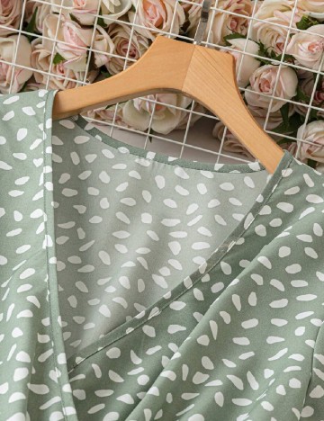 Rochie medie SHEIN CURVE, verde