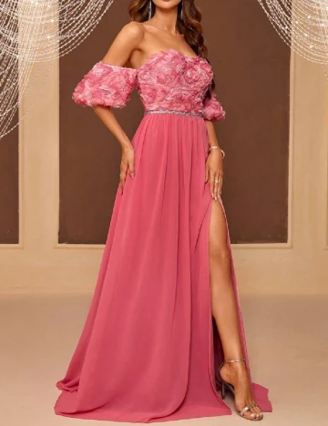 Rochie lunga SHEIN, roz Roz