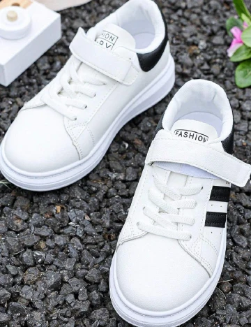 Adidasi Shein Kids, alb