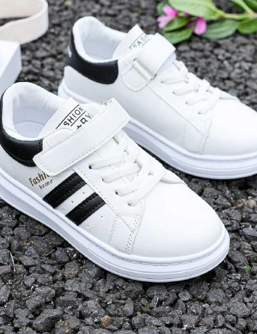 Adidasi Shein Kids, alb