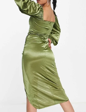 Rochie medie ASOS, verde