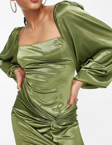 Rochie medie ASOS, verde