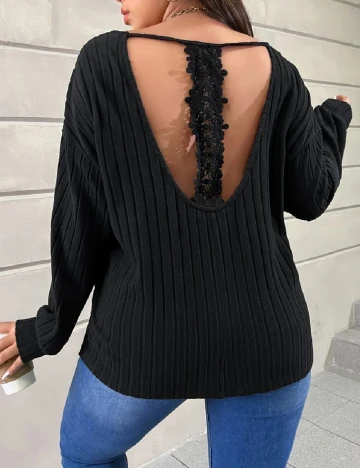 Bluza SHEIN CURVE, negru