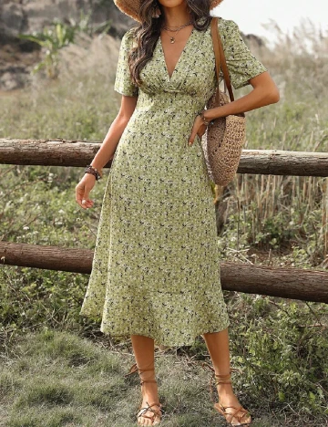 Rochie medie SHEIN, verde