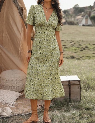 Rochie medie SHEIN, verde