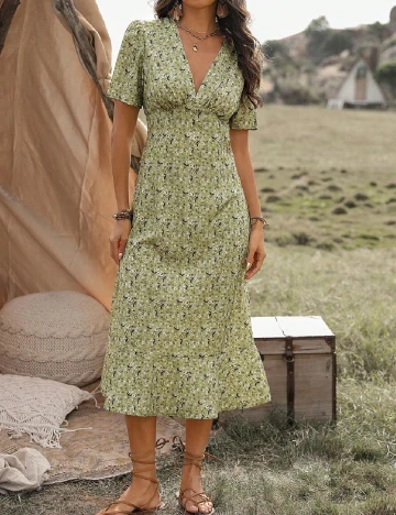 Rochie medie SHEIN, verde