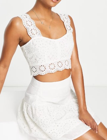 Fusta PETITES MISS SELFRIDGE, alb