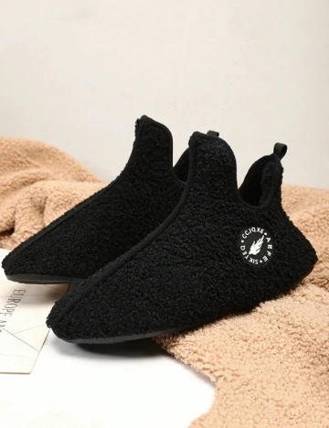 Papuci de Casa SHEIN, negru Negru