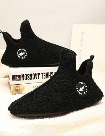 Papuci de Casa SHEIN, negru Negru