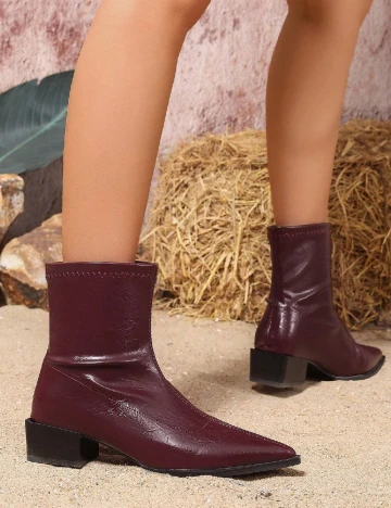 Botine SHEIN, visiniu