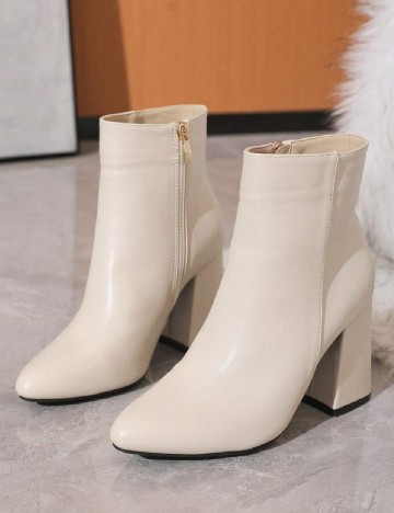
						Botine SHEIN, crem