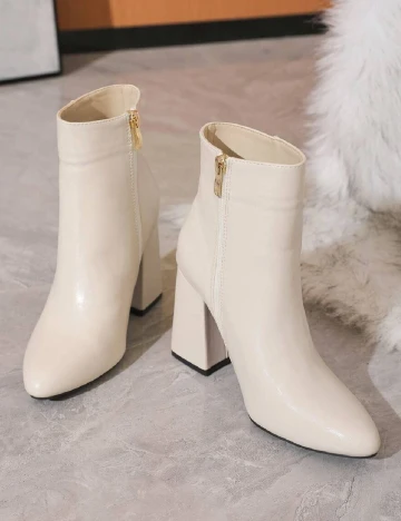 Botine SHEIN, crem