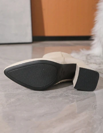 Botine SHEIN, crem