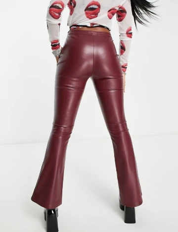 Pantaloni COLLUSION, visiniu