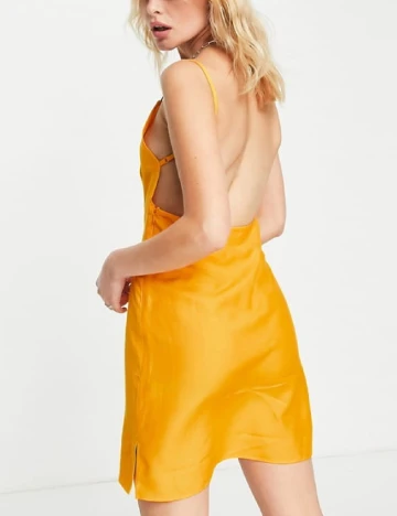 Rochie scurta ASOS, mustar
