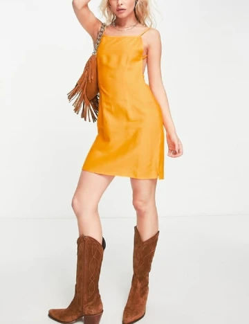 Rochie scurta ASOS, mustar