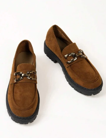 Mocasini SHEIN, maro