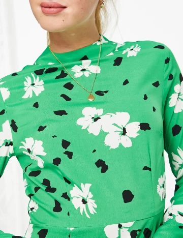 Rochie medie Wednesday sgirl, verde