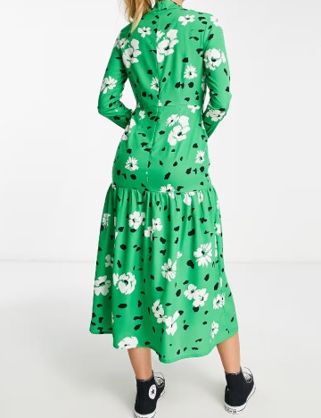 Rochie medie Wednesday sgirl, verde