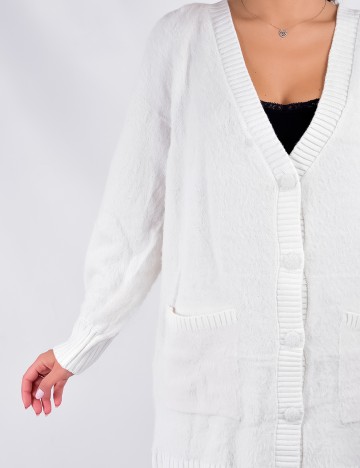Cardigan Pieces, alb, M