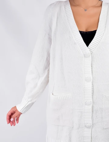 Cardigan Pieces, alb, M