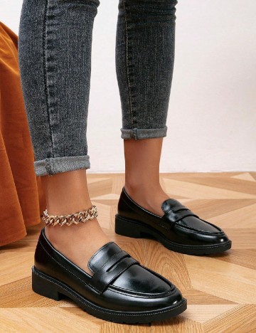 Mocasini SHEIN, negru