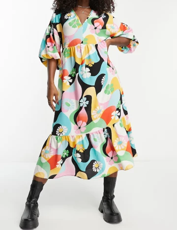 Rochie medie ASOS, mix culori
