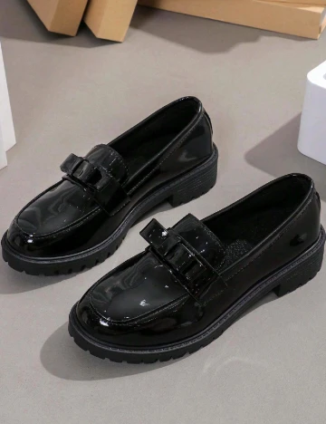 Mocasini SHEIN, negru Negru