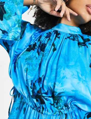 Rochie lunga ASOS, albastru