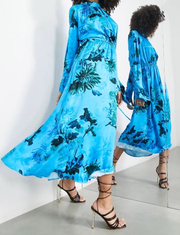 Rochie lunga ASOS, albastru