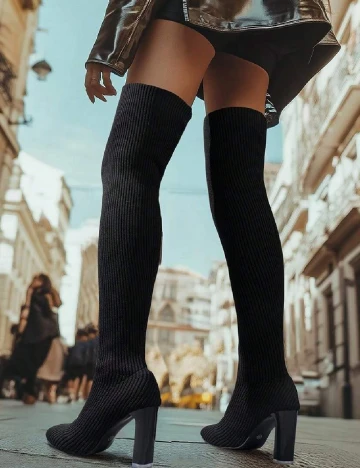 Cizme SHEIN, negru