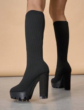 
						Cizme SHEIN, negru