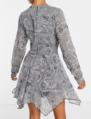 Rochie scurta ASOS, gri