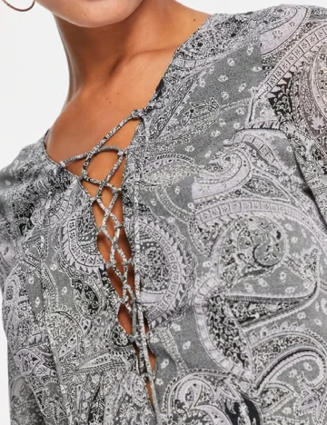 Rochie scurta ASOS, gri