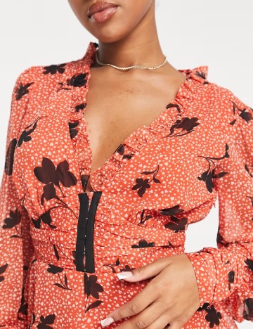 Rochie scurta ASOS, rosu