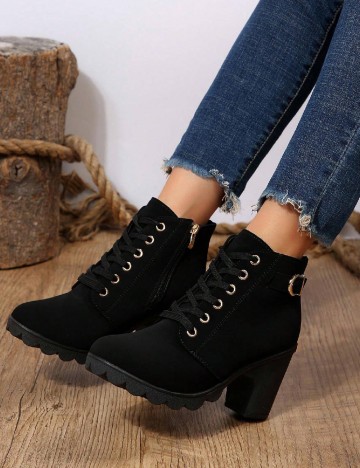 
						Botine SHEIN, negru