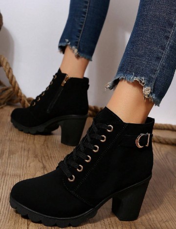 Botine SHEIN, negru