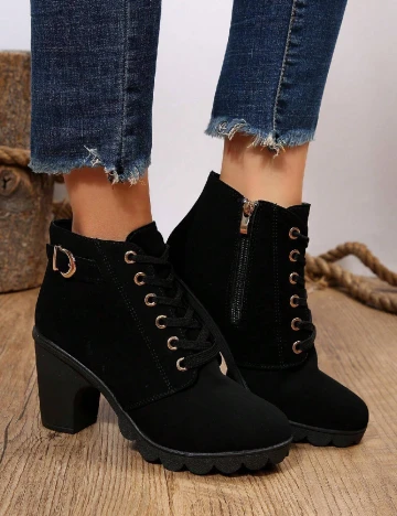 Botine SHEIN, negru Negru