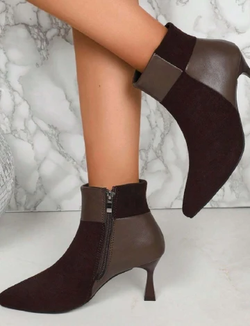 Botine SHEIN, maro
