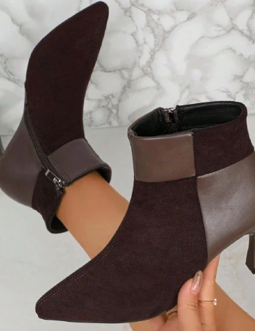 Botine SHEIN, maro
