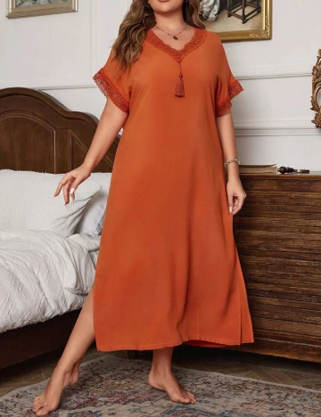 Rochie lunga SHEIN CURVE, portocaliu