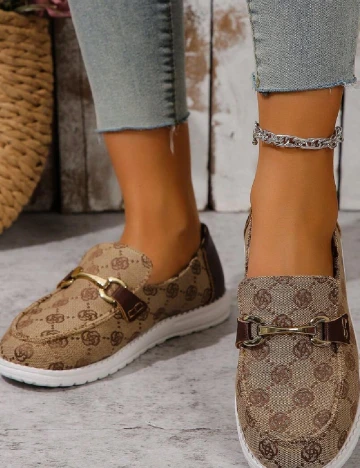Espadrile SHEIN, maro deschis