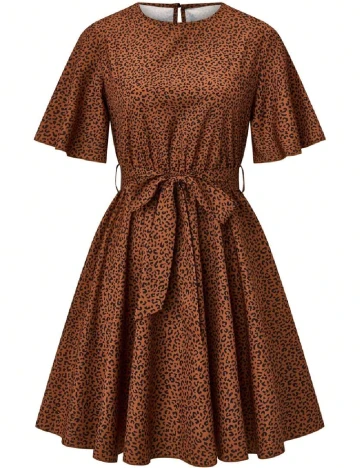 Rochie scurta SHEIN, maro Maro