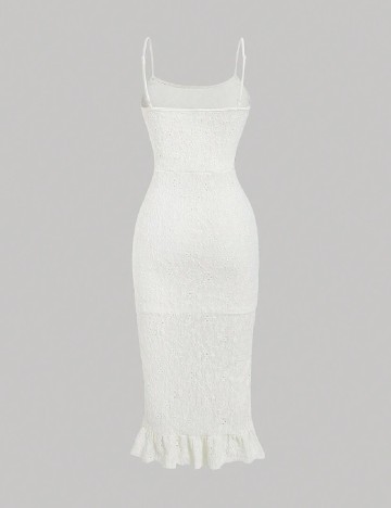 Rochie medie SHEIN, ecru