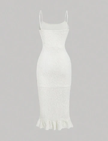 Rochie medie SHEIN, ecru