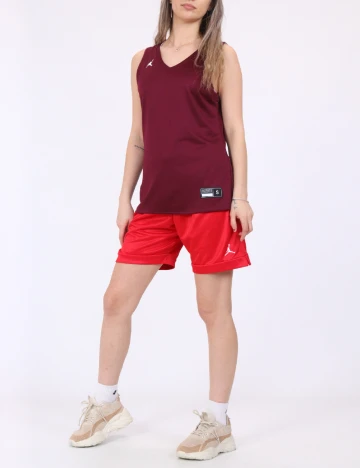 Maiou reversibil Jordan, visiniu/alb