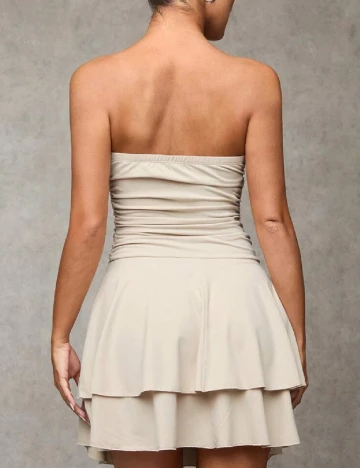 Rochie scurta SHEIN, crem