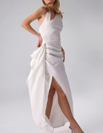 Rochie lunga Musera, alb