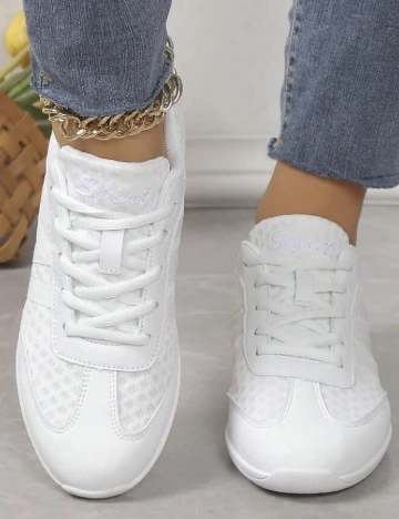 Adidasi SHEIN, alb Alb